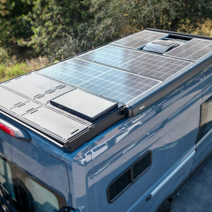 Solar Panels mounted on Van