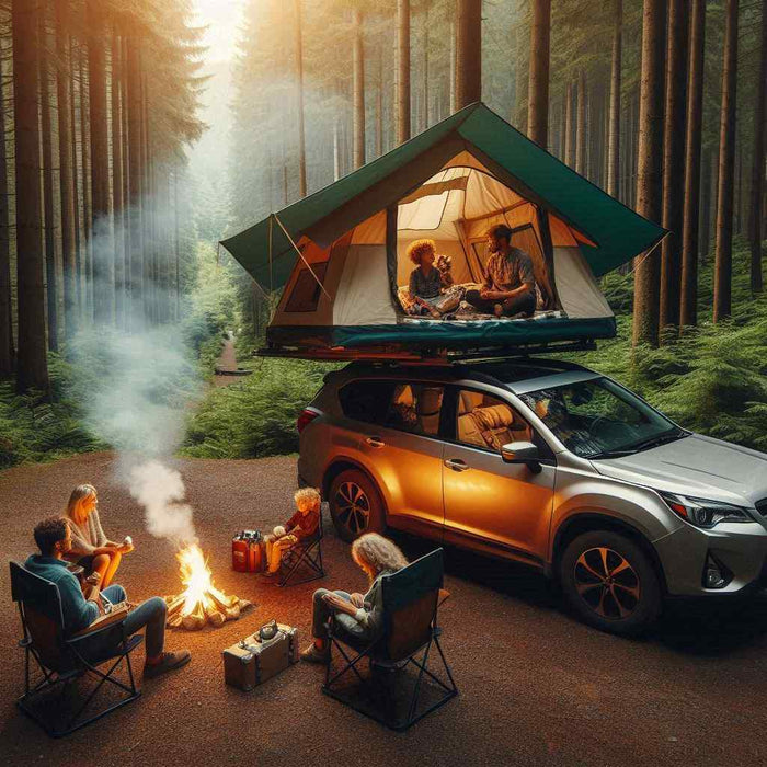 Roof Top Tent for Famly of 5 enjoying camping together