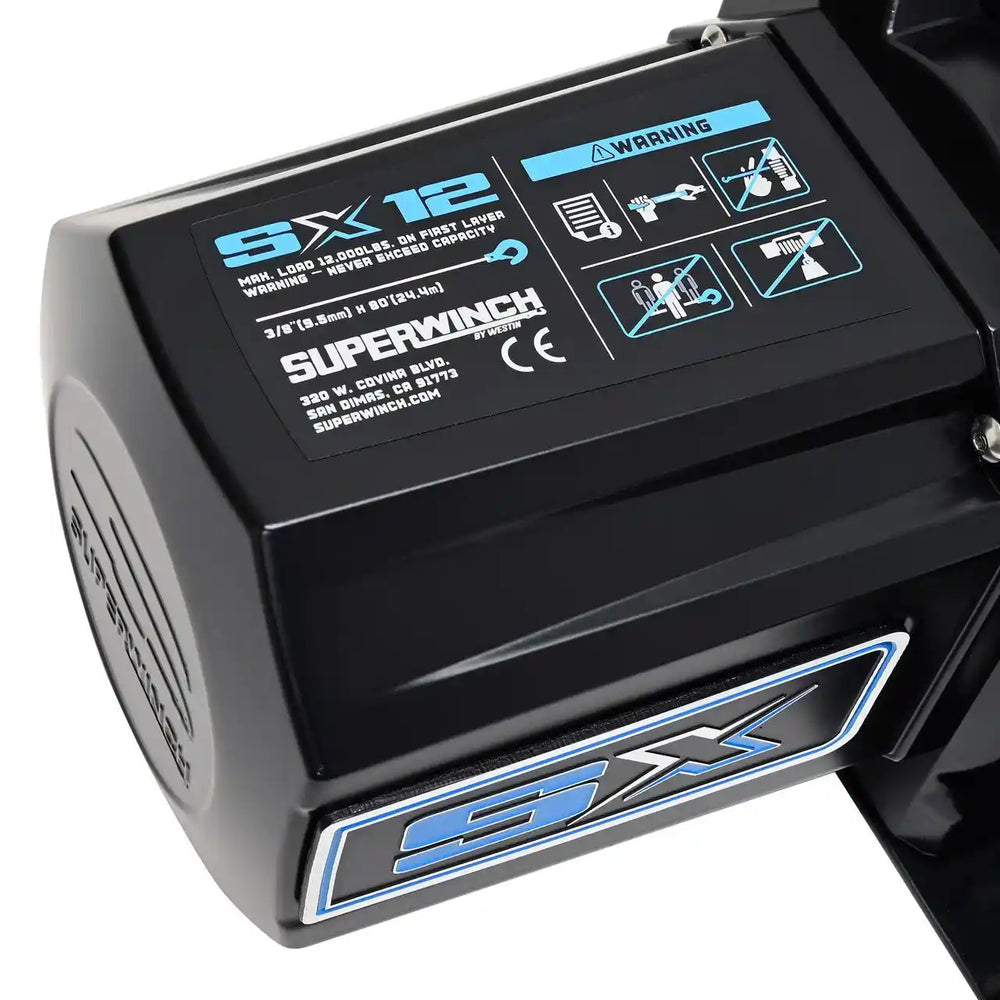 Superwinch SX12SR 12000lb Winch with Synthetic Rope