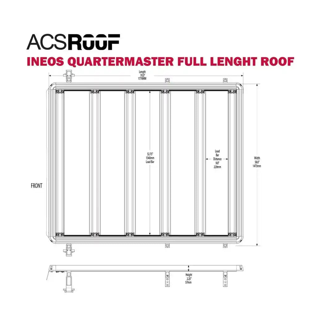 Leitner Designs ACS Roof Platform Rack for INEOS Quartermaster 2024+