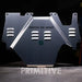 Transmission armor plate with 'Primitive Mid-Armor' branding on a dark background