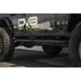 Sideview of sliders mounted on Wrangler