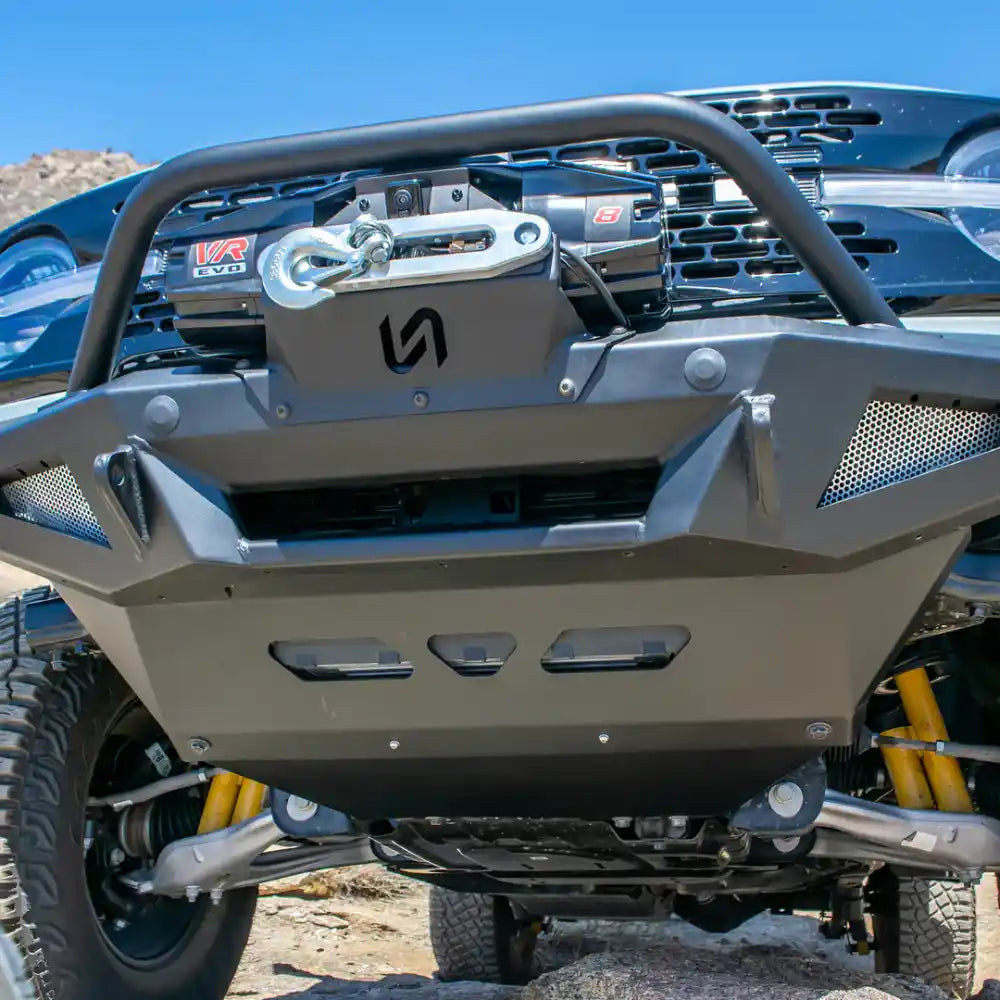 2021+ Ford Bronco underbody armor skid plate close-up