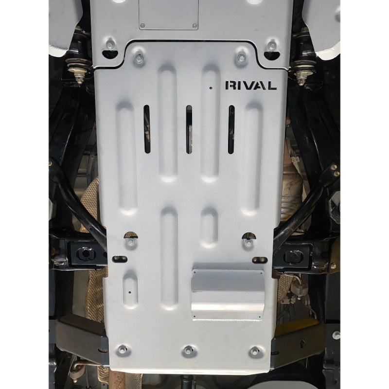 Rival 4x4 2010-2024 Toyota 4Runner 5th Gen (incl. KDSS) / FJ Cruiser 1/4 in. Aluminum Transmission and Transfer Case Skid Plate