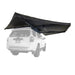 270 awning attached to a white SUV on a white background