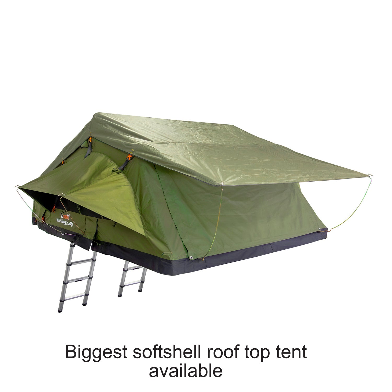 Walkabout Biggest Softshell roof top tent view