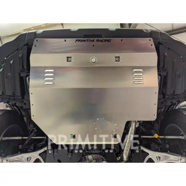 Front Skid Plate on a 2025 Outback with 'Primitive Racing' branding.