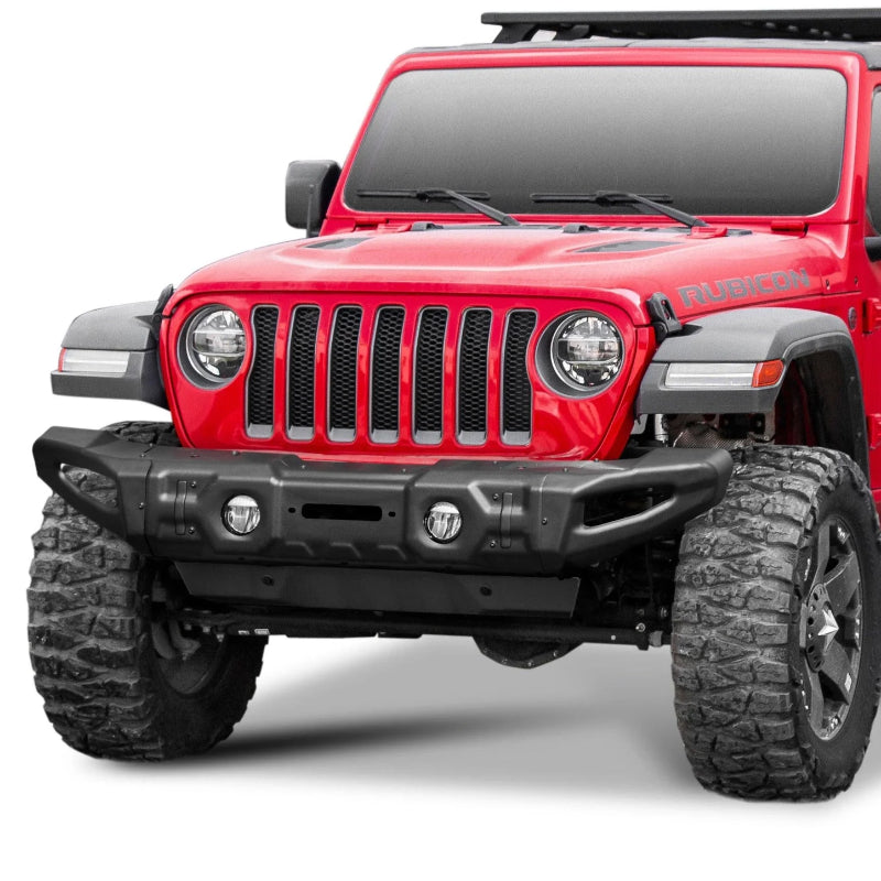 Rival 4x4 Jeep Wrangler and Gladiator Modular Stamped Steel Full-Width Front Bumper