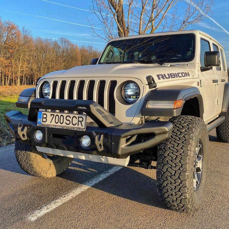 Rival 4x4 Jeep Wrangler and Gladiator Full Set Front Modular Stamped Steel Full-Width Bumper
