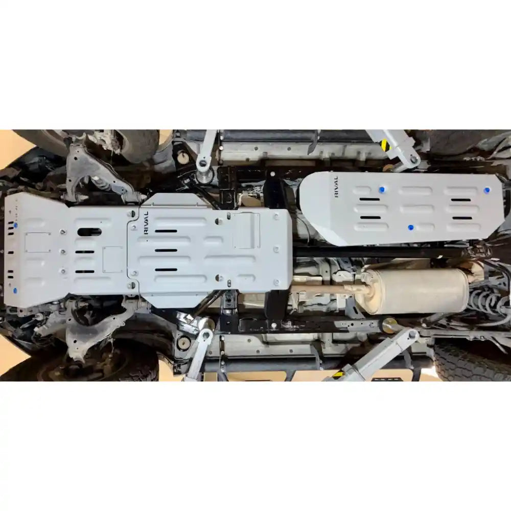 4Runner underbody image with mounted Rival skid plates