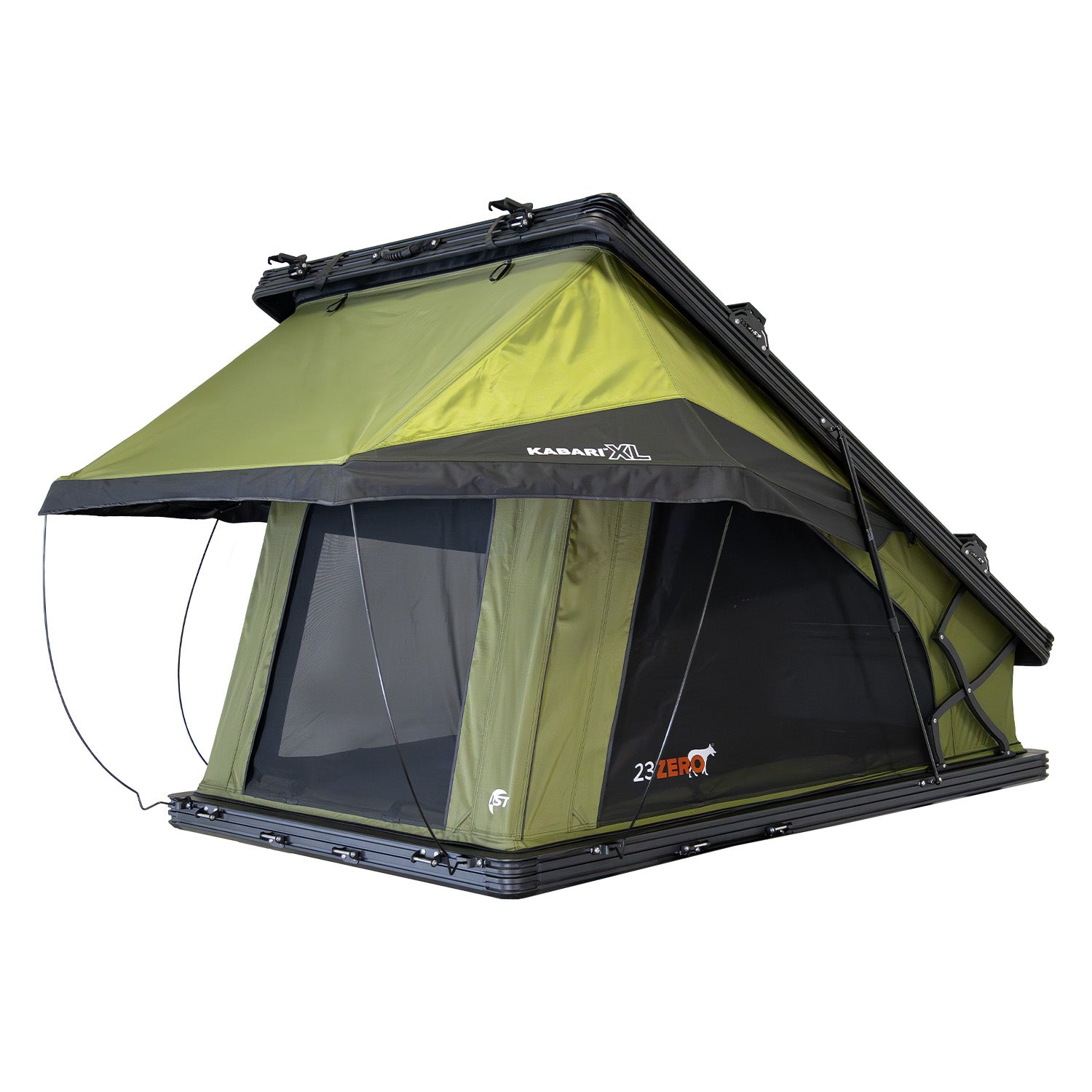 23zero kabari XL hard shell roof top tent side view