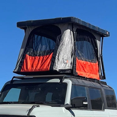 Badass tents Recon Rooftop Tent (Universal Fit) - Onyx Utility Black Pre-assembled Mounted View 2