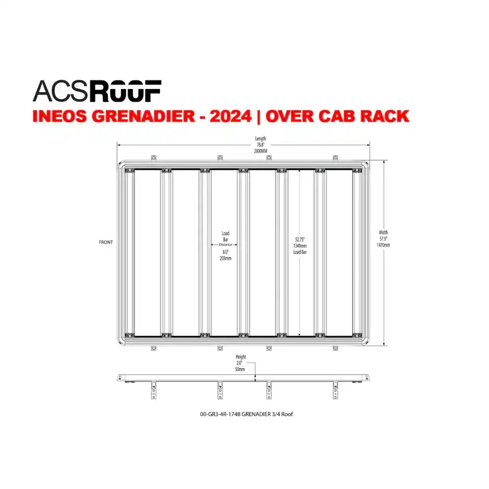 Leitner Designs INEOS GRENADIER ACS Roof Platform Rack 2024+