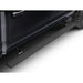 AMP Research PowerStep Xtreme retractable running boards installed on a black Ford F-150