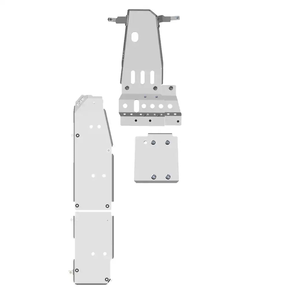 All three Asfir skid plates laid out flat for Jeep Wrangler JL 392