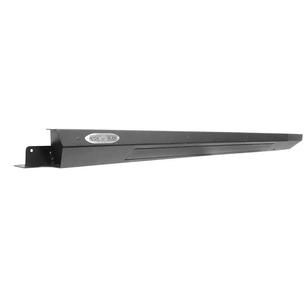 Angled close-up of Rock Slide step slider triangular bracket