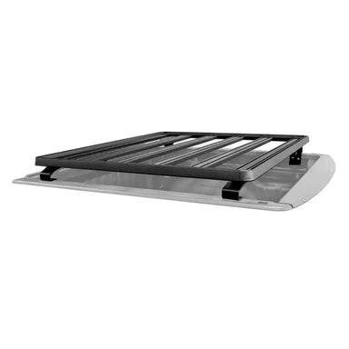 Angled product view of low-profile RACK platform with slotted surface