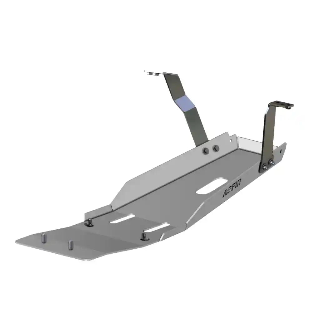 Angled view with bracketsAsfir Gladiator JT engine transmission skid plate angled