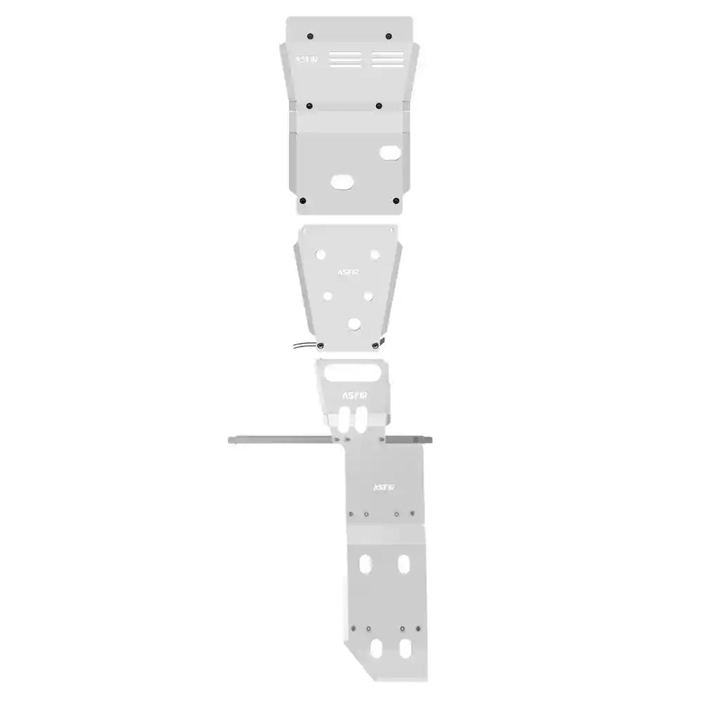 Asfir 4x4 FJ Cruiser engine transmission transfer case skid plates brackets and mounting hardware