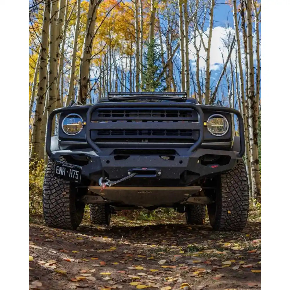 Asfir 4x4 Ford Bronco 6mm aluminum front skid plate - lightweight armor