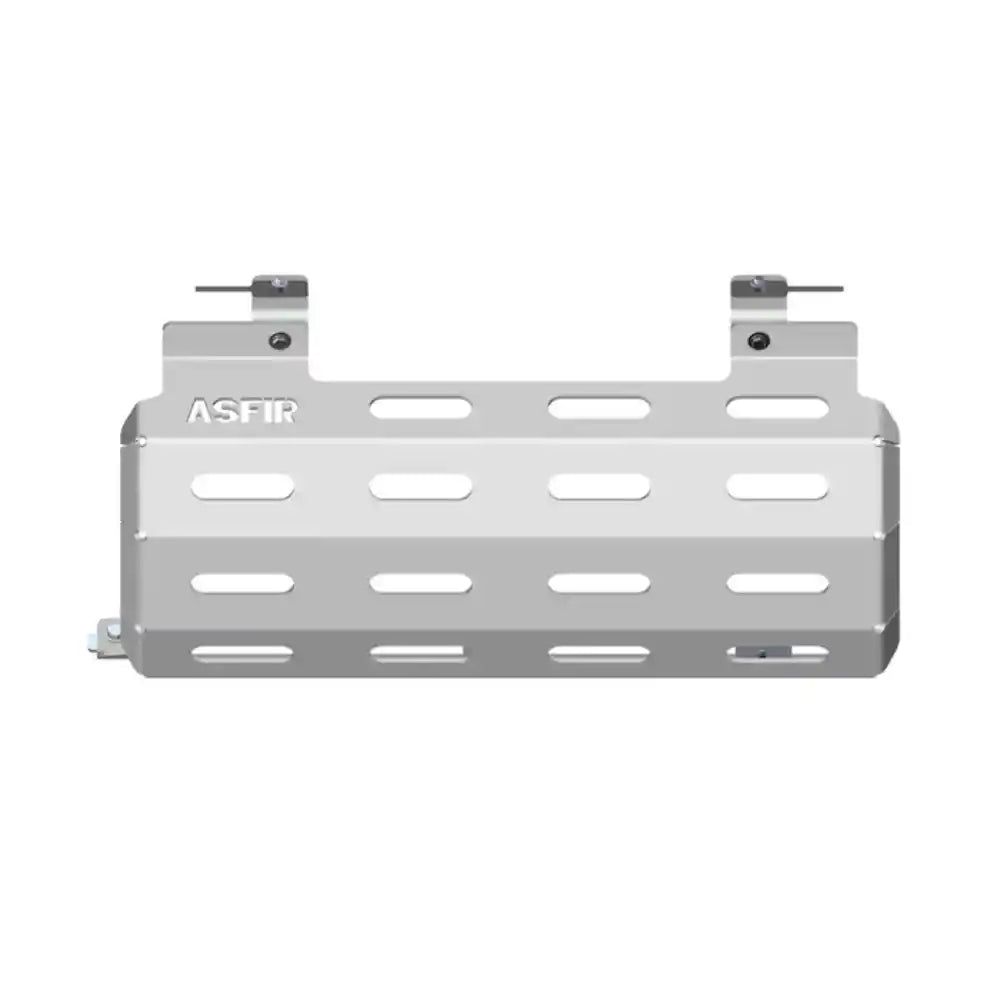 Asfir 4x4 Ford Bronco Exhaust Skid Plate bolted on for rock protection