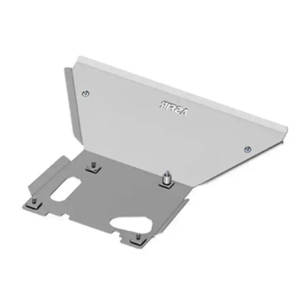 Asfir 4x4 Ford Bronco Front Skid Plate - 6mm laser-cut aluminum off-road armor installed on Modular bumpe