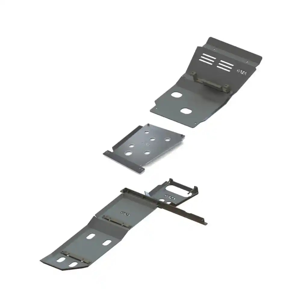 Asfir 4x4 Toyota FJ Cruiser 3-piece full underbody armor skid plate kit bare steel isolated non-KDSS
