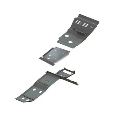 Asfir 4x4 Toyota FJ Cruiser 3-piece full underbody armor skid plate kit bare steel isolated non-KDSS