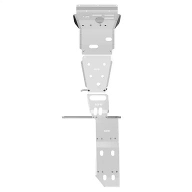 Asfir 4x4 Toyota FJ Cruiser 3-piece skid plate kit bare aluminum isolated non-KDSS