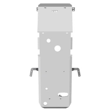 Asfir 4x4 Toyota Hilux engine transmission transfer case skid plate bare aluminum isolated