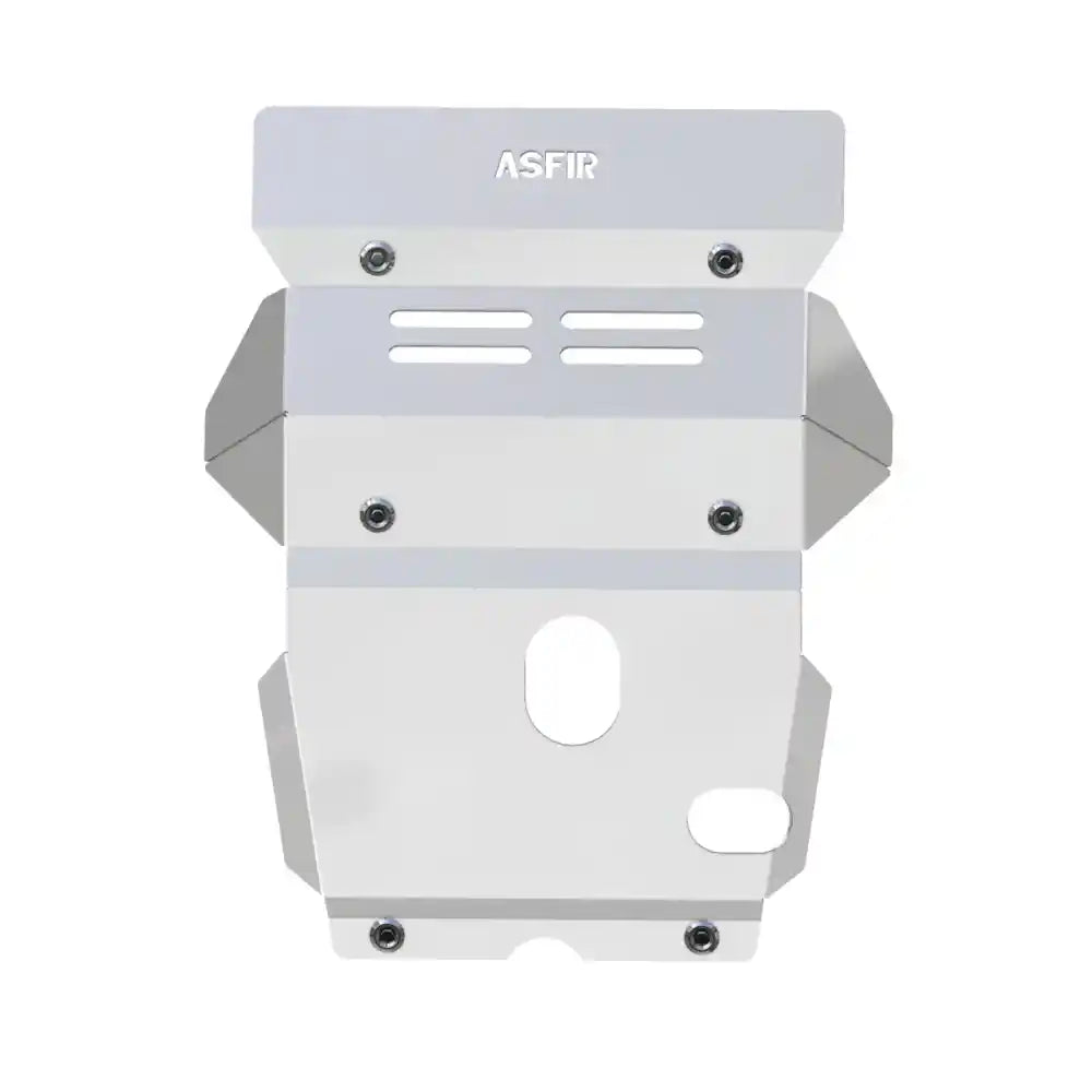 Asfir 4x4 Toyota Hilux front skid plate bare aluminum isolated heavy-duty