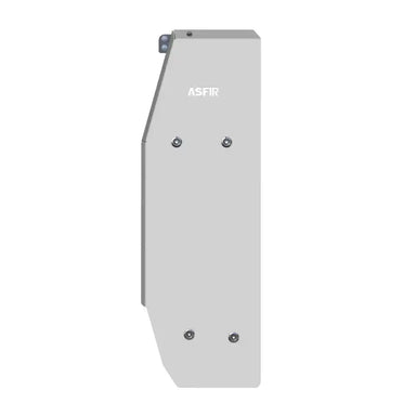 Asfir 4x4 Toyota Hilux fuel tank skid plate bare aluminum isolated