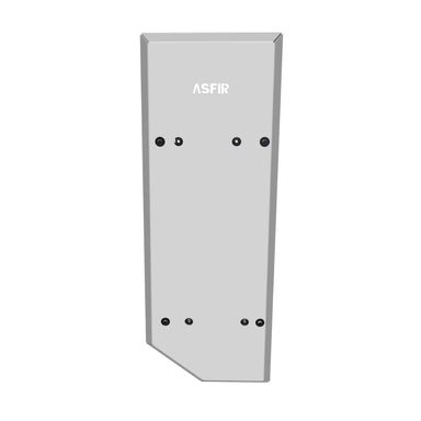 Asfir 4x4 Toyota Tacoma TRD fuel tank skid plate 2006-2023 bare aluminum isolated