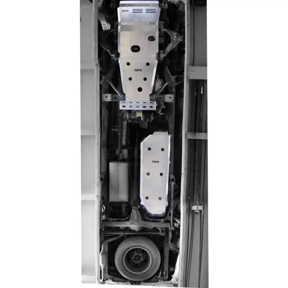 Asfir 4x4 aluminum skid plate hardware and brackets for easy bolt-on install