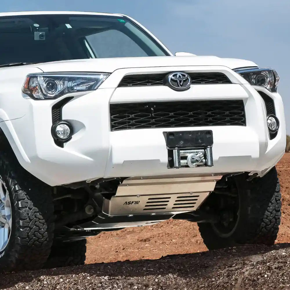 Asfir 4x4 heavy-duty skid plates installed under Toyota 4Runner 2010-2024