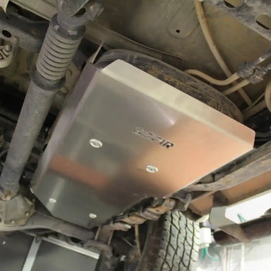 Asfir 4x4 skid plate kit installed on Toyota Tacoma TRD underbody