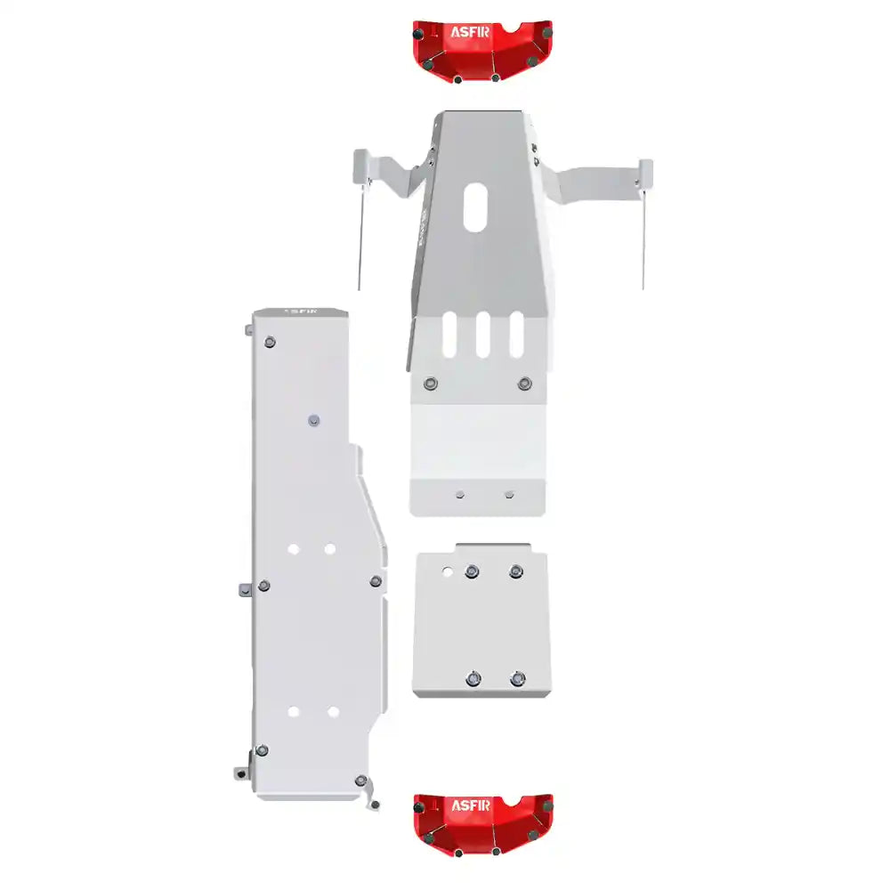 Asfir 5-piece full skid plate kit for Jeep Wrangler JL 2-door.