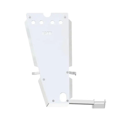 Asfir aluminum transmission skid plate front view
