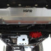 Asfir engine skid plate installed under Jeep Wrangler JL