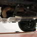 Asfir silver differential skid plate installed on Jeep Wrangler underside