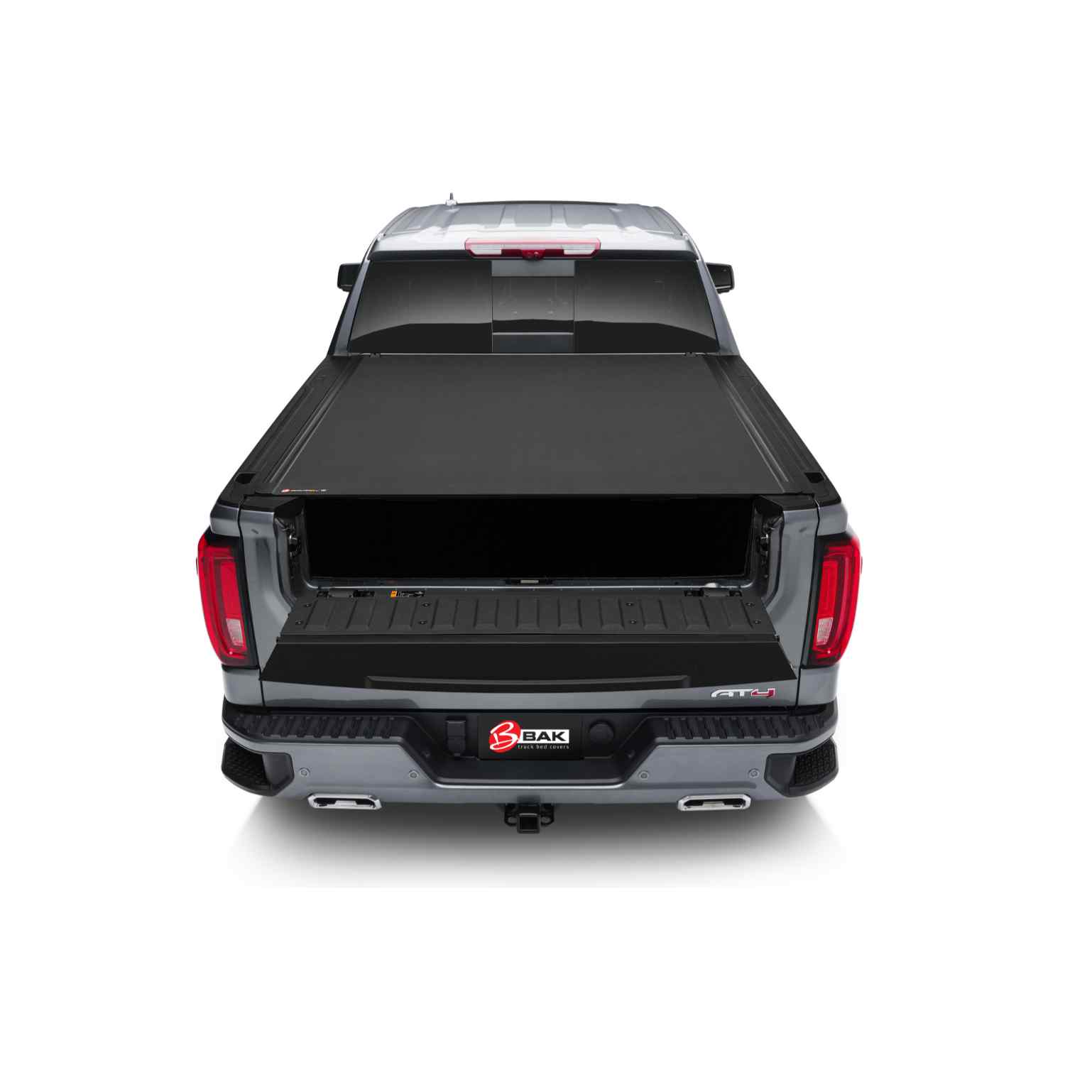 BAK Flip F1 2015-2022 GMC Canyon and Chevy Colorado 5.2ft Bed Tonneau Cover open view