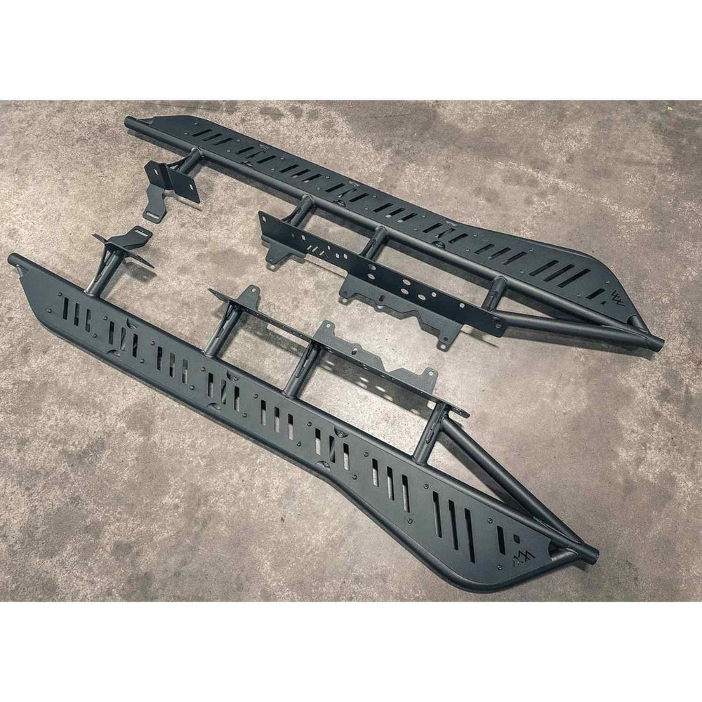 Backwoods Tacoma 2nd & 3rd Gen Rock Sliders Full View