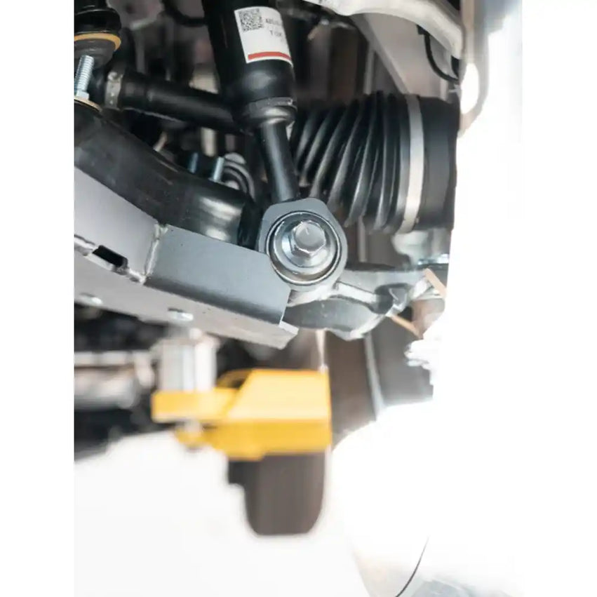 Underbody shot of RCI A-Arm Skid Plates