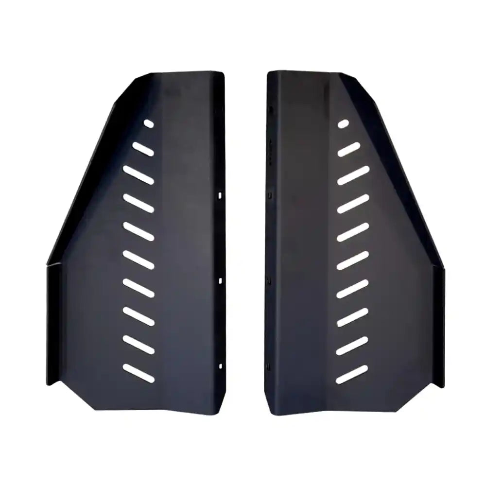 Black RCI catalytic converter guards pair