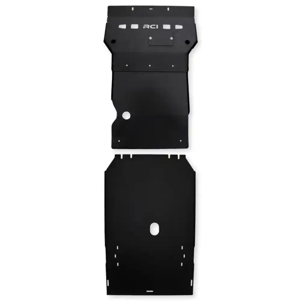 Black RCI engine skid plate full front face