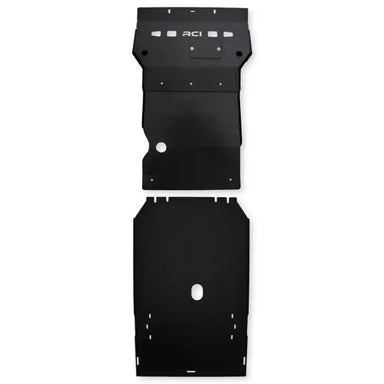 Black RCI engine skid plate full front face