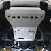 Black RCI transfer case skid with "RCI" logo, rear view.