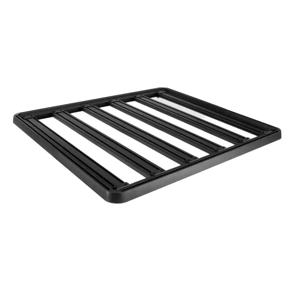 Black metal ACS roof rack for Chevy on a white background