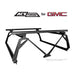 Black metal bed rack with ACS Forged and GMC branding on a white background