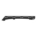 Black metal rack on a white background